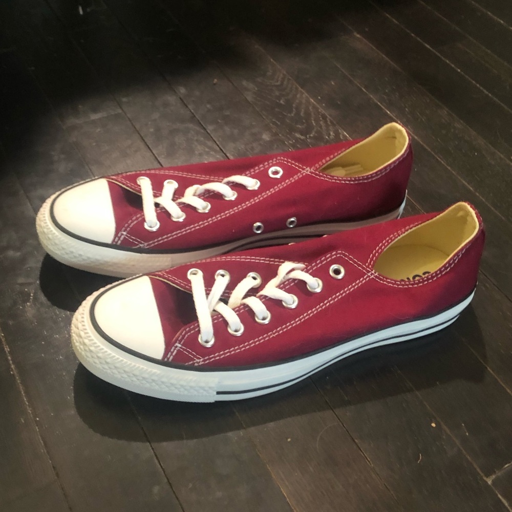 Maroon Converse All Stars